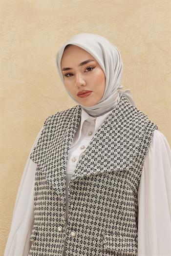 Silk Home Düz Shiny Eşarp - Gümüş