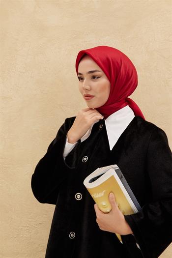 Silk Home Düz Shiny Eşarp - Kırmızı