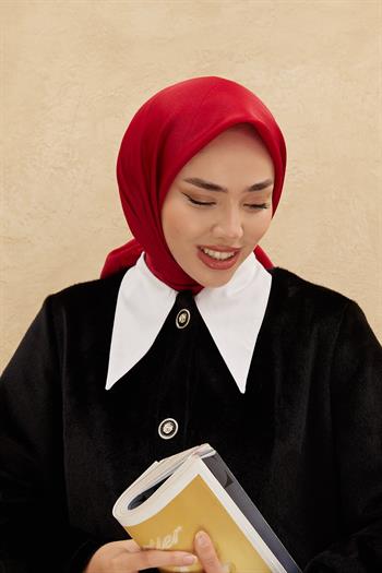 Silk Home Düz Shiny Eşarp - Kırmızı