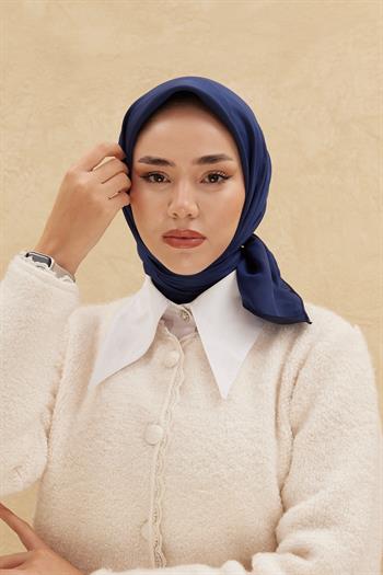 Silk Home Düz Shiny Eşarp - Lacivert