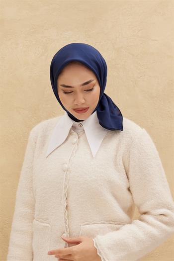 Silk Home Düz Shiny Eşarp - Lacivert