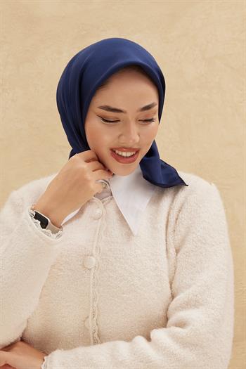 Silk Home Düz Shiny Eşarp - Lacivert