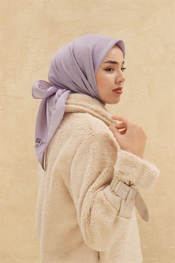 Silk Home Düz Shiny Eşarp - Lila