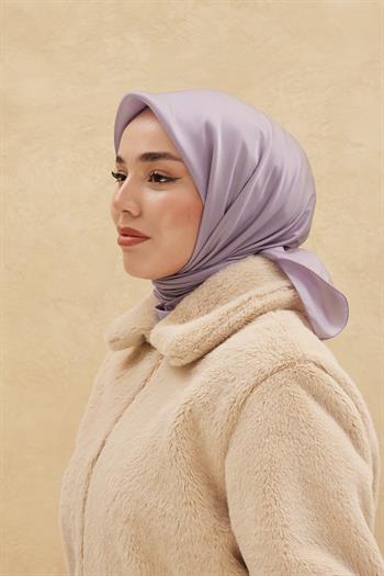 Silk Home Düz Shiny Eşarp - Lila