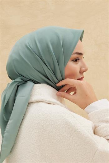 Silk Home Düz Shiny Eşarp - Mint
