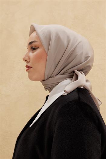 Silk Home Düz Shiny Eşarp - Taş