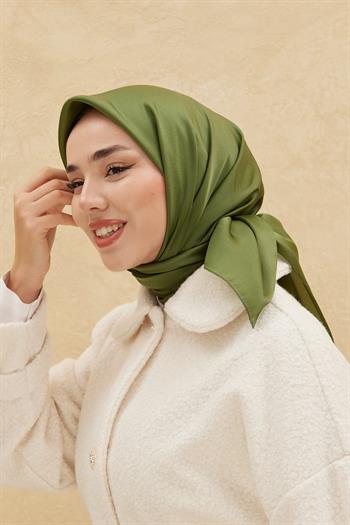 Silk Home Düz Shiny Eşarp - Yeşil