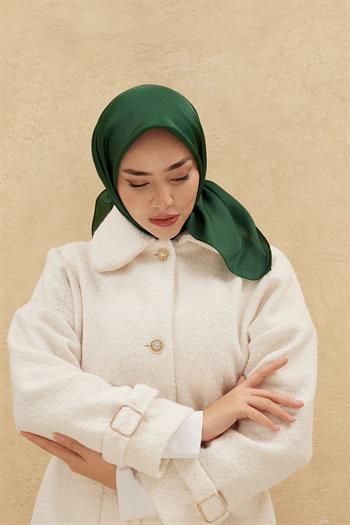 Silk Home Düz Shiny Eşarp - Zümrüt