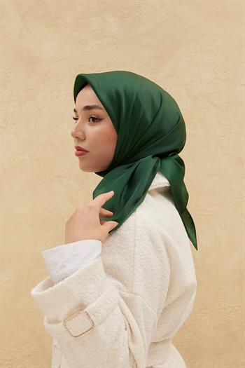 Silk Home Düz Shiny Eşarp - Zümrüt
