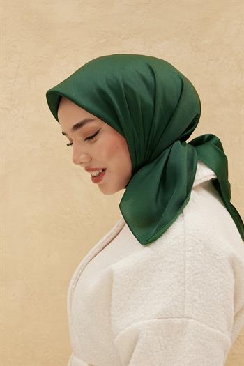 Silk Home Düz Shiny Eşarp - Zümrüt