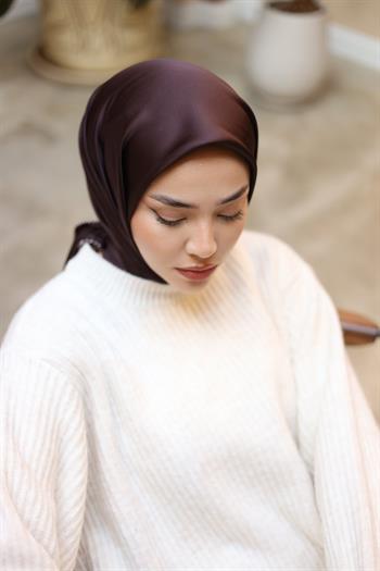 Silk Home Micro Eşarp - Acı Kahve