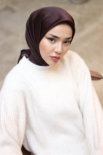 Silk Home Micro Eşarp - Acı Kahve