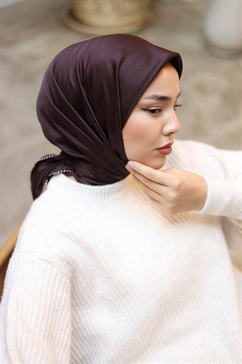 Silk Home Micro Eşarp - Acı Kahve