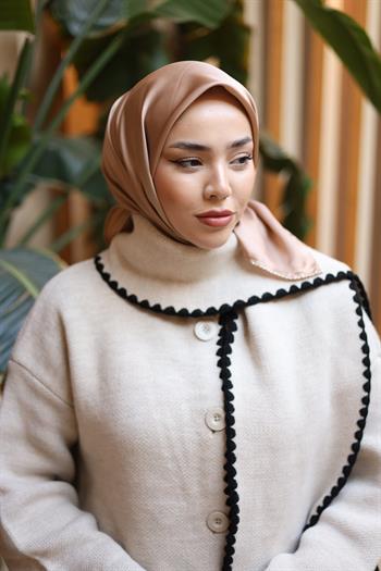 Silk Home Micro Eşarp - Camel