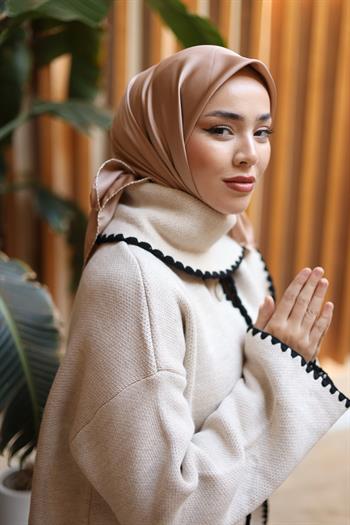 Silk Home Micro Eşarp - Camel