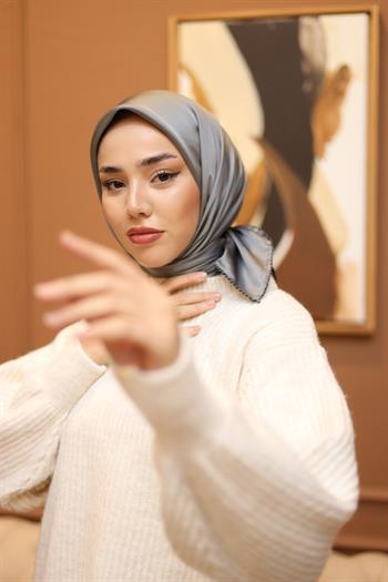 Silk Home Micro Eşarp - Füme