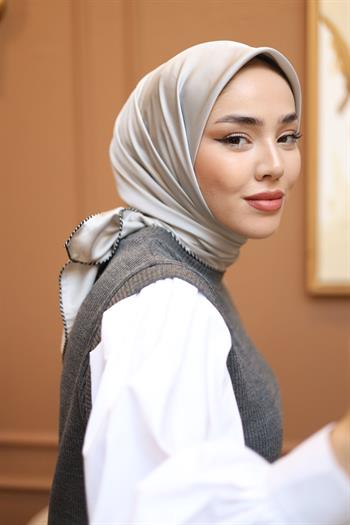 Silk Home Micro Eşarp - Gümüş