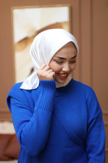 Silk Home Micro Eşarp - İnci Beyaz