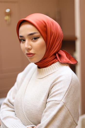 Silk Home Micro Eşarp - Kiremit