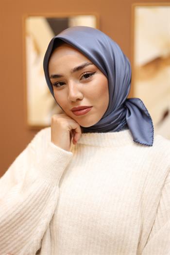 Silk Home Micro Eşarp - Kot Mavi