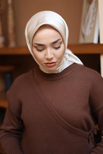 Silk Home Micro Eşarp - Krem