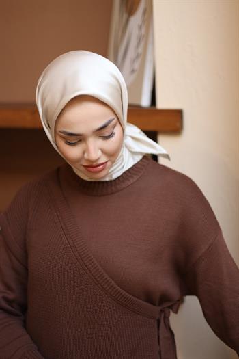 Silk Home Micro Eşarp - Krem