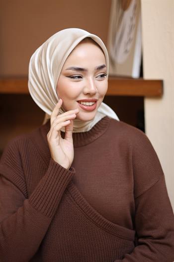 Silk Home Micro Eşarp - Krem