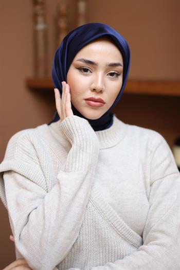 Silk Home Micro Eşarp - Lacviert