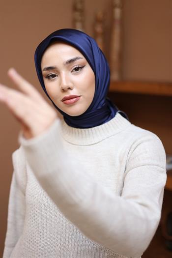 Silk Home Micro Eşarp - Lacviert