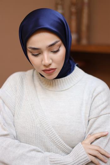 Silk Home Micro Eşarp - Lacviert