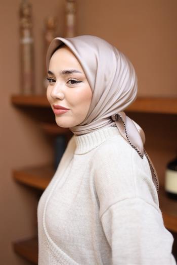 Silk Home Micro Eşarp - Vizon