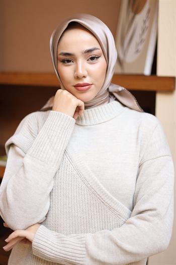 Silk Home Micro Eşarp - Vizon