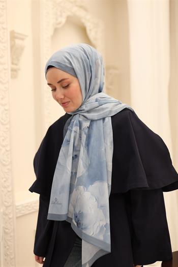 Silk Home Nariya Şal - 90006 - Buz Mavi