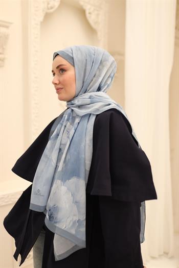 Silk Home Nariya Şal - 90006 - Buz Mavi