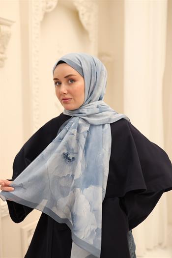 Silk Home Nariya Şal - 90006 - Buz Mavi