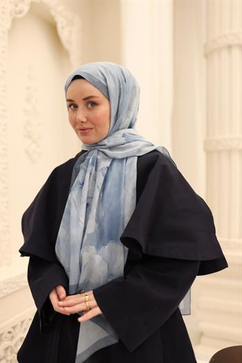 Silk Home Nariya Şal - 90006 - Buz Mavi