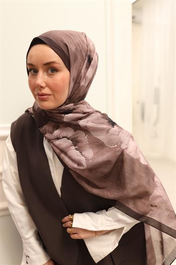 Silk Home Nariya Şal - 90006 - Koyu Gül Kurusu