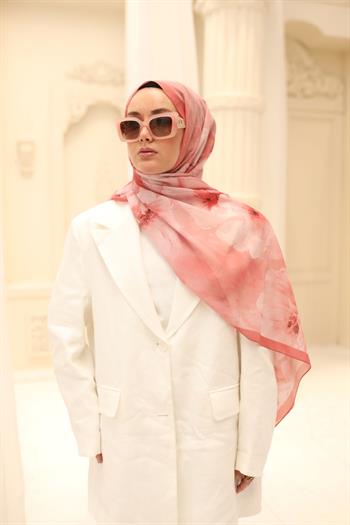 Silk Home Nariya Şal - 90006 - Mercan