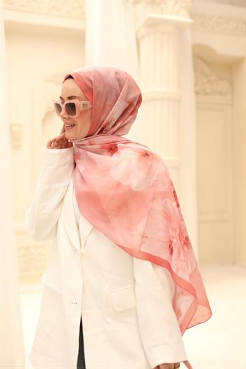 Silk Home Nariya Şal - 90006 - Mercan