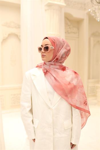 Silk Home Nariya Şal - 90006 - Mercan