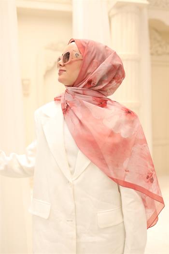 Silk Home Nariya Şal - 90006 - Mercan