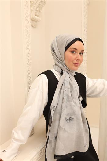 Silk Home Nariya Şal - 90006 - Siyah Taş