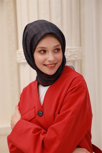 Silk Home Olinda Eşarp - 48004 - Antrasit Kiremit