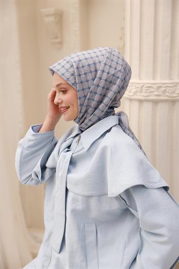 Silk Home Olinda Eşarp - 48004 - Gri Mavi