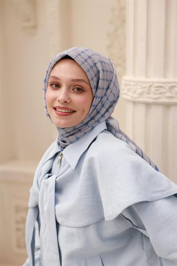 Silk Home Olinda Eşarp - 48004 - Gri Mavi