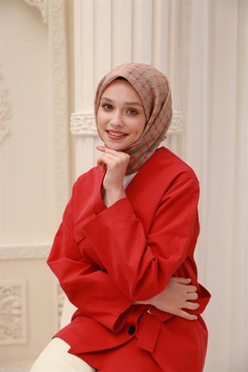 Silk Home Olinda Eşarp - 48004 - Vizon Turuncu