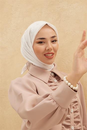 Silk Home Olinda Eşarp - Beyaz Taş