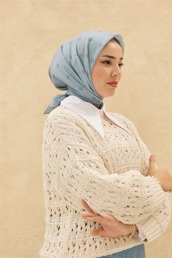 Silk Home Olinda Eşarp - Gök Mavi