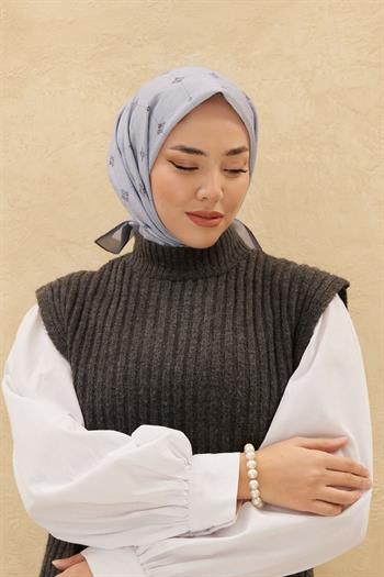 Silk Home Olinda Eşarp - Gri Füme