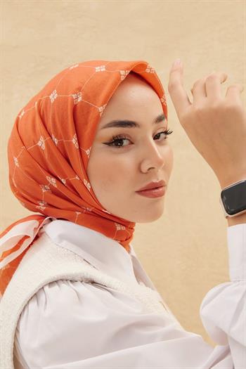 Silk Home Olinda Eşarp - Kiremit Beyaz